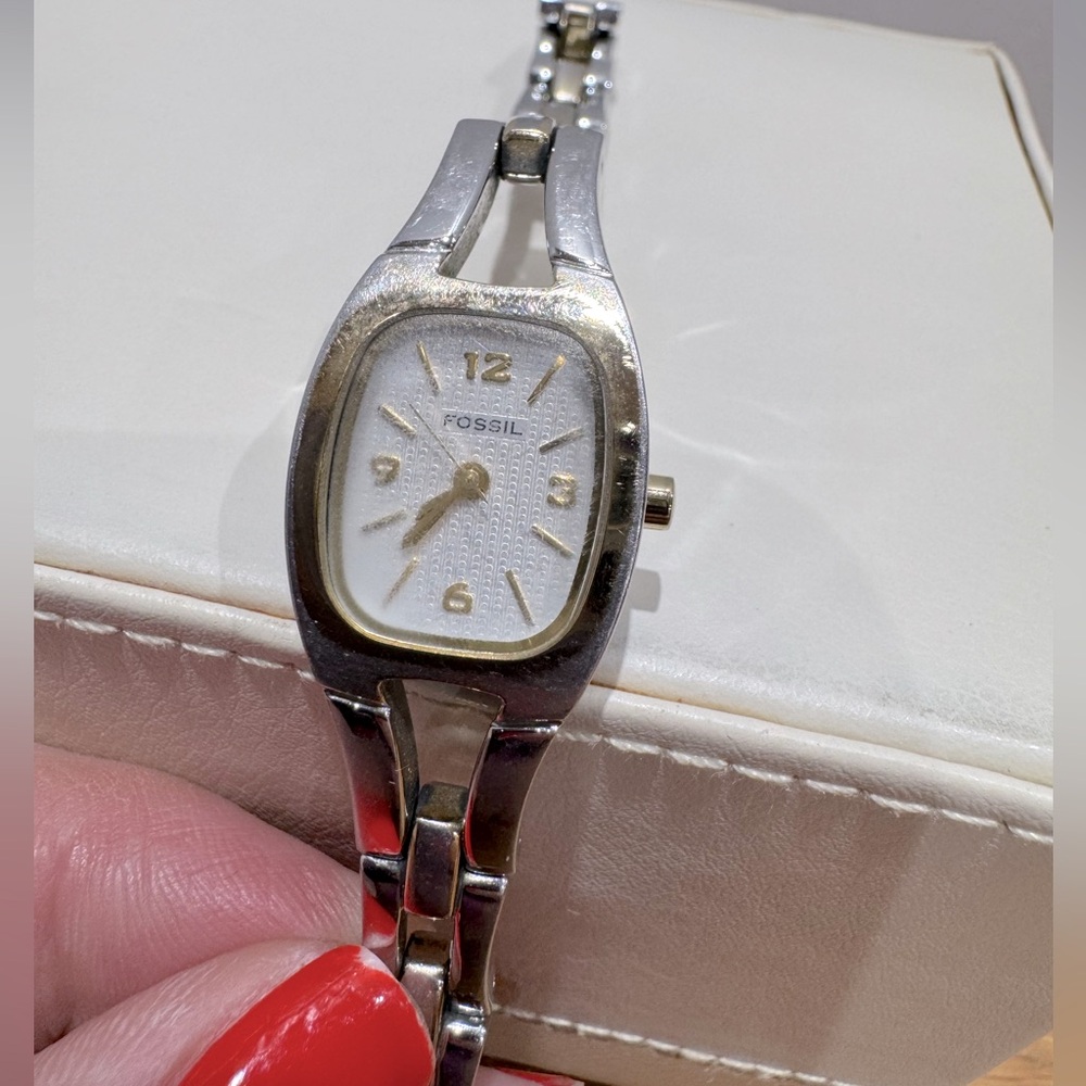 Fossil Two-Tone Women's Watch vintage 1990s